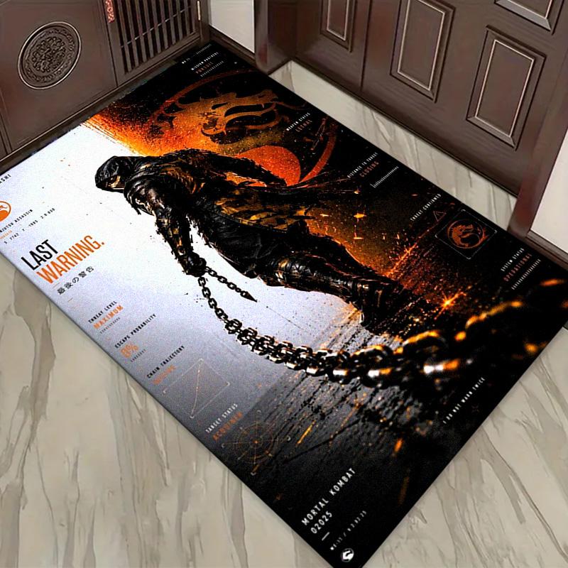 Mortal Kombat Carpet Rug for Living Room Bedroom Home Sofa Decoration,Kids play Non-slip Floor Mat
