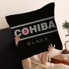 C-Cohibas Cigarette Office Cushion Pillowcase Car Cushion Cover45X45CM Lumbar Pillowcase Sofa Pillowcover