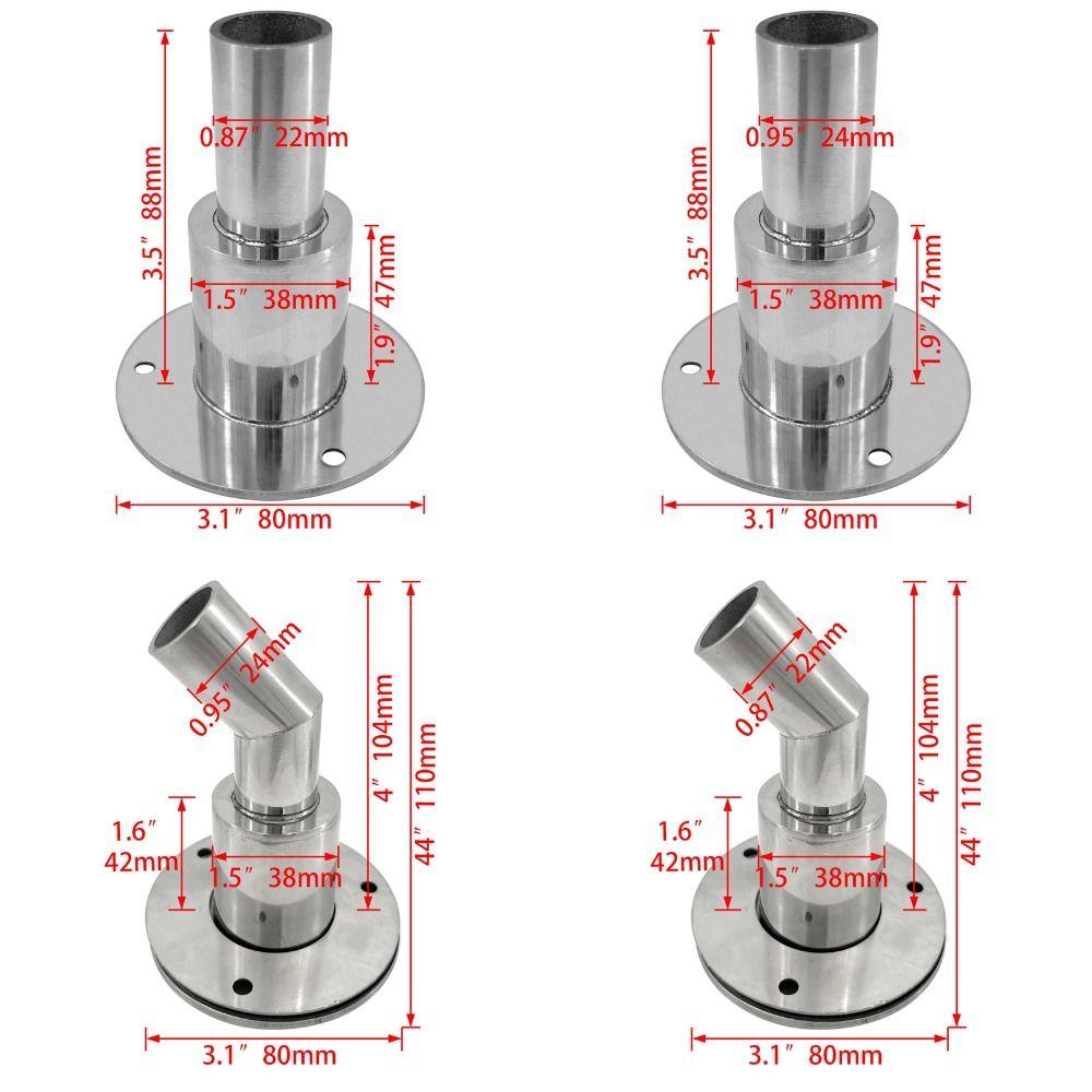 22mm Thru Hull Exhaust Fitting Stainless Steel Hull Skin Fittings Drainage Plug  Vent Heater