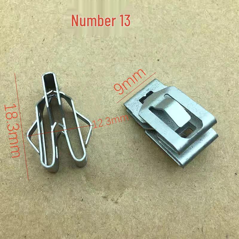 Galvanized Metal Snap Fastener: V-Shaped and U-Shaped Steel and Stainless Steel Clips