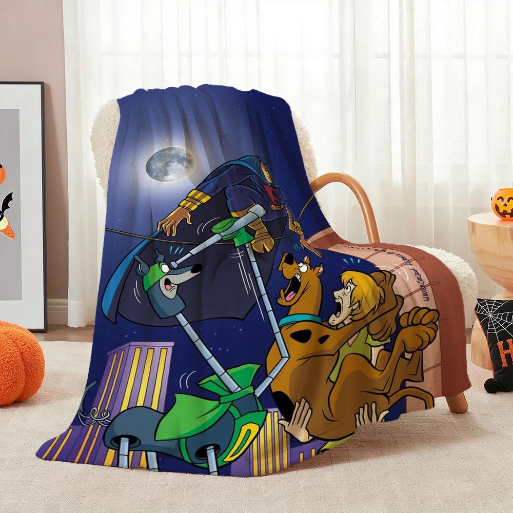 Cool Scoobydoo Cartoon Anime Blanket Comfortable Skinfriendly Throw Blanket For Living Room Bedroom Recliner Party Decor Christmas Gift