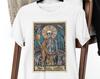 Tarot Skeleton Coffee T-Shirt: Unisex Cotton Tee