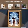 Anime Figure Light Painting Photo Frame Dragon Ball Goku Led Night Lamp Bedside Table Decorate Christmas Gifts Moon Z Round Sensory Compression Bouncy