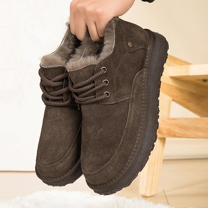 Men's Snow Boots, Sports Shoes, Winter Men's Thickened Plush Warm Ankle Boots, Anti-slip Outdoor Shoes,Snow Boots, Walking Shoes