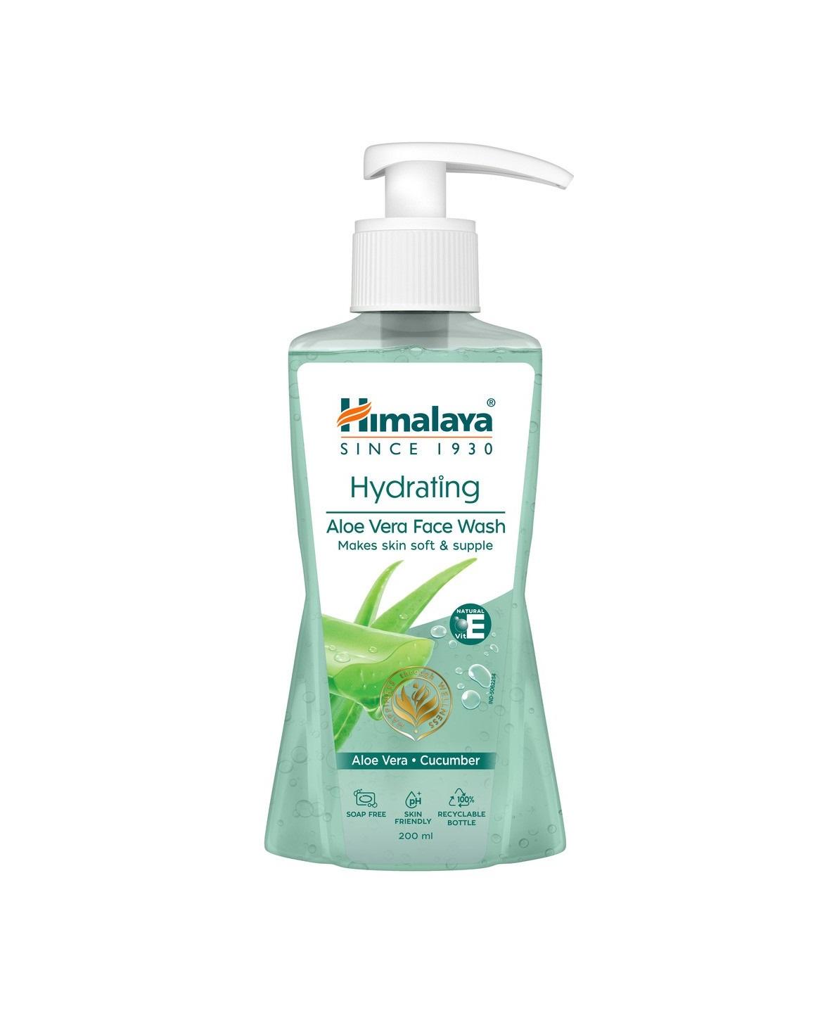 Hydrating Aloe Vera Face Wash - 200 ml , Himalaya 200 ml