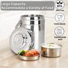 Stainless Thermal insulation Bento lunch box pot jar Thermos for hot food Storage Containers lunchbox Packed lunch refrigerators