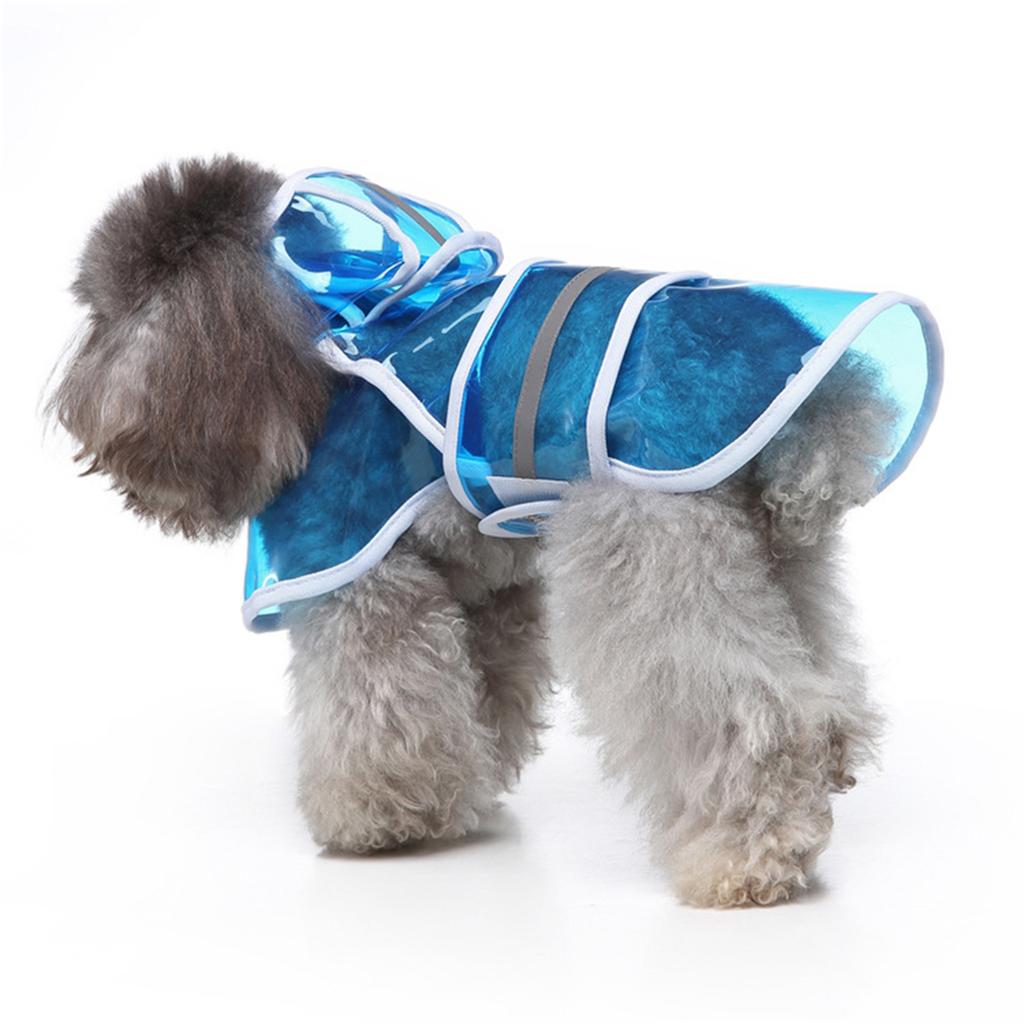 Lightweight Waterproof Rainwear Small To Large Dogs and Puppies Ponchos Hood Reflective Strip Rainwear with Hood