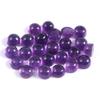 Cabochon Rotund din Ametist Natural | Piatră Prețioasă Rotundă Violetă cu Spate Plat, Liberă, pentru Inele