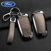 Bilklistermärke Ford Legeringsstil Bilnyckelfodral Skyddsskal För Ford Maverick Focus Edge Explorer Expedition Everest Fusion Mondeo Mus