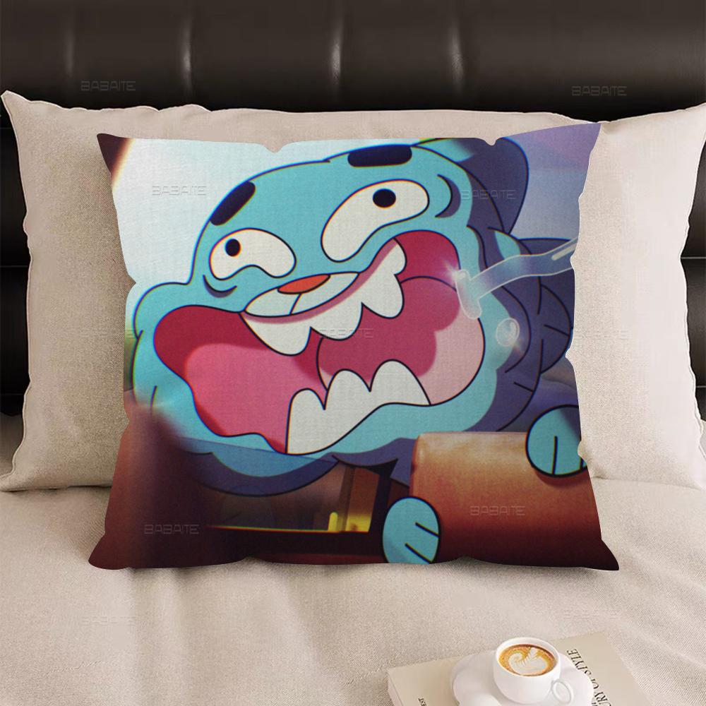 Мультяшный Удивительный мир Гамбола Наволочка Дюймы Фермерский декор Домашние Наволочки для дивана Украшения 12x12Inch