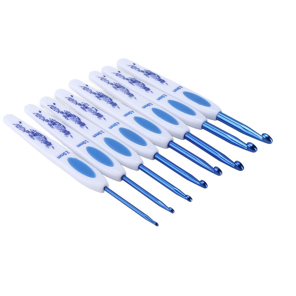 Crochet Hooks Set Ergonomic Design Handle Sturdy Crochet Comfortably Use   Knitting Tools for Enthusiasts Beginners