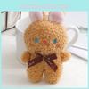 Adorable Plush Bunny Keychain With Cute Bow Decoration Perfect For Backpacks And Gifts