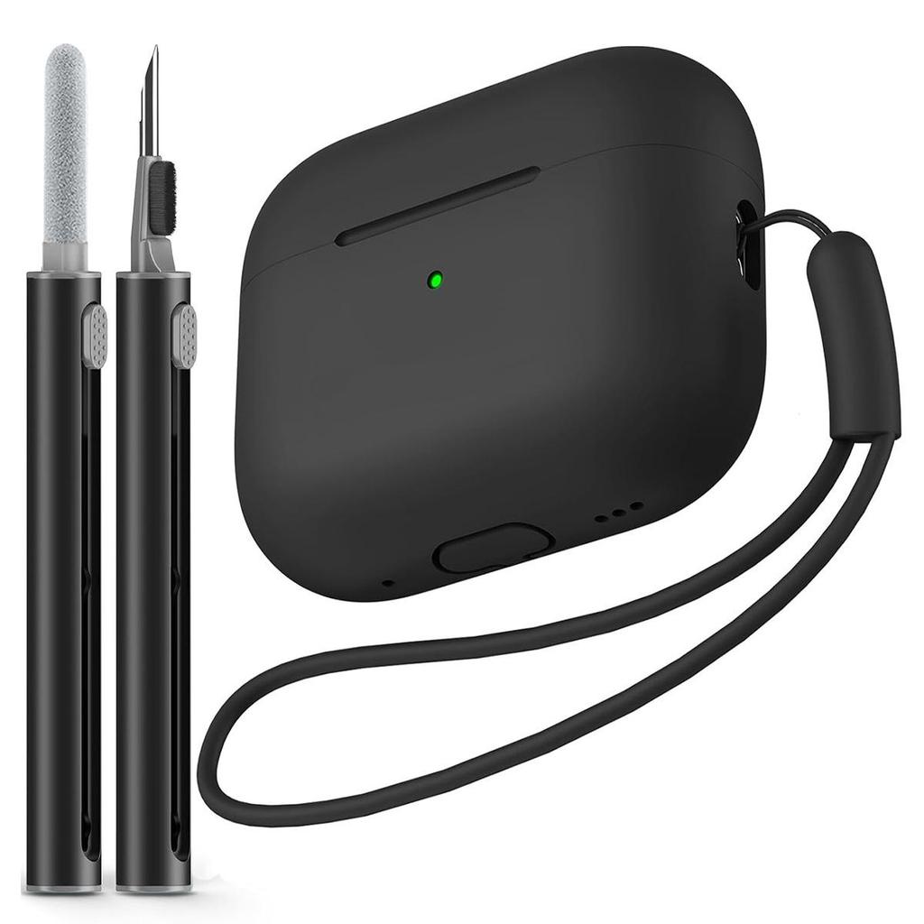 AirPods Pro 2 Silicone Case with Cleaning Pen & Carabiner