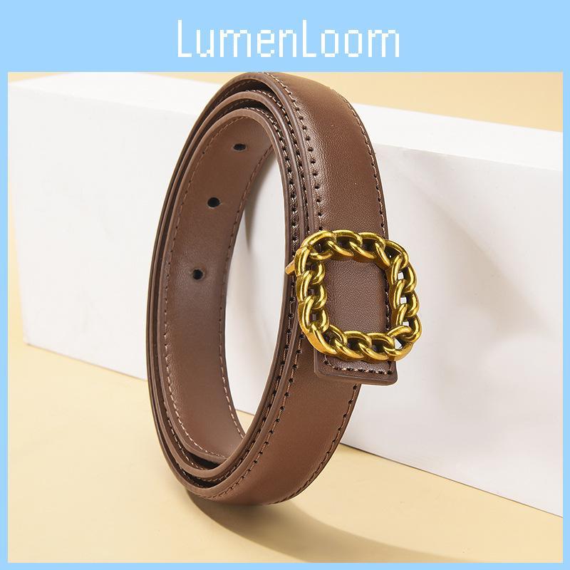 Stylish Womens Pu Leather Belt With Alloy Buckle For Casual And Office Wear