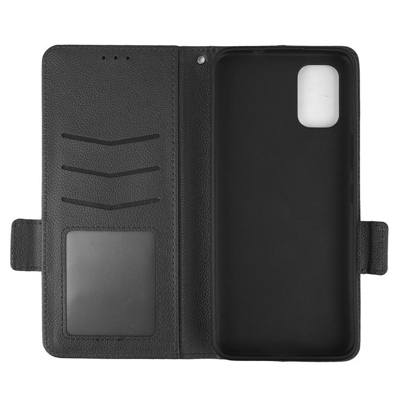 Nokia X30 5G Flip Lanyard Case with Card Slot - Lychee Leather Pattern, Solid Color