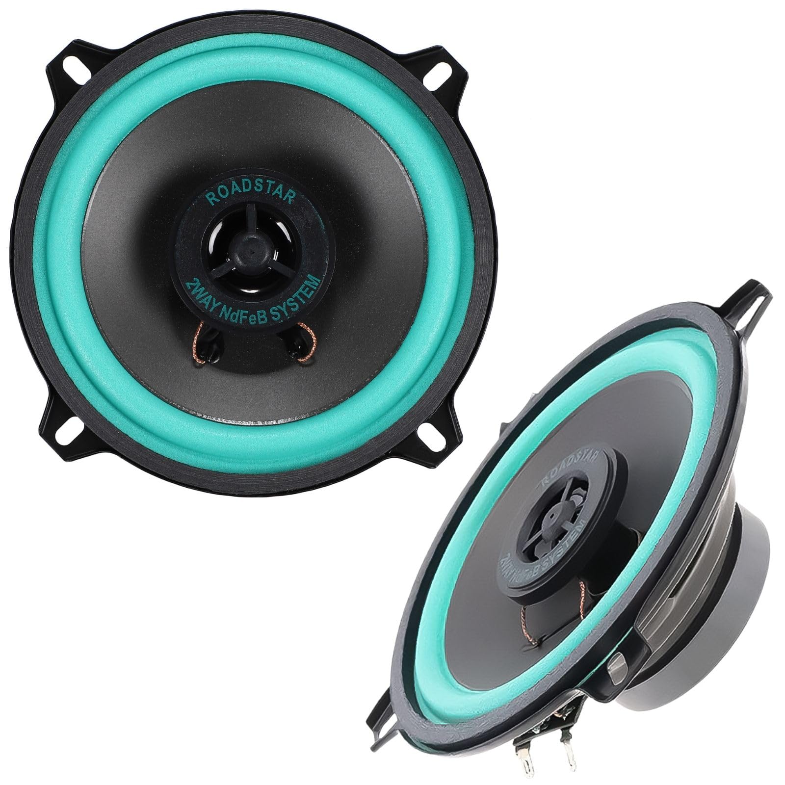 

calm wish Car Speaker, Car Tweeter, Wooher, Door, Rear Satellite, Coaxial, Car, , 100W, 5 Inch, 2 Pack Compatible 5 inches