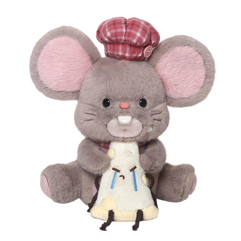 29CM Cute Cartoon Cheese Raspberry Matcha Mouse Plush Toy Soft Stuffed Animal Mouse Doll Accompany Hug Pillow Kid Birthday Gifts