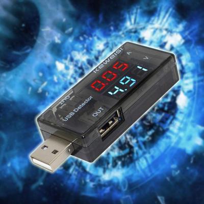 Testeur de Charge Courant Tension USB Double Rouge Bleu Voltmètre Ampèremètre Chargeur Doctor Charge Alimentation Mobile