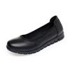 Work Shoes Women's Black Tooling Leather Shoes Ladies Mother Work Shoes Professional Soft-soled Comfortable Flat Shoes