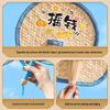 Portable Handmade Palm Leaf Fan: Old-fashioned, Durable, Child-Friendly, Mosquito Repellent, Woven Straw Design