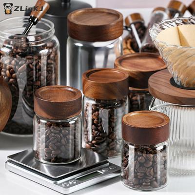 100ML-300ML Kaffeebohnen Aufbewahrungsbehälter Röhre Präsentationsständer Teeflasche Glas Einzeldosis Espresso Zubehör