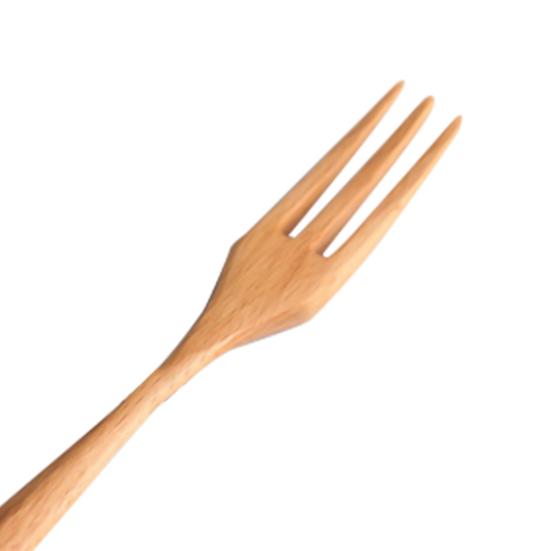 Wooden Spoon Practical Retro Fine Workmanship Japanese Style Anti-slip Fork Cutlery