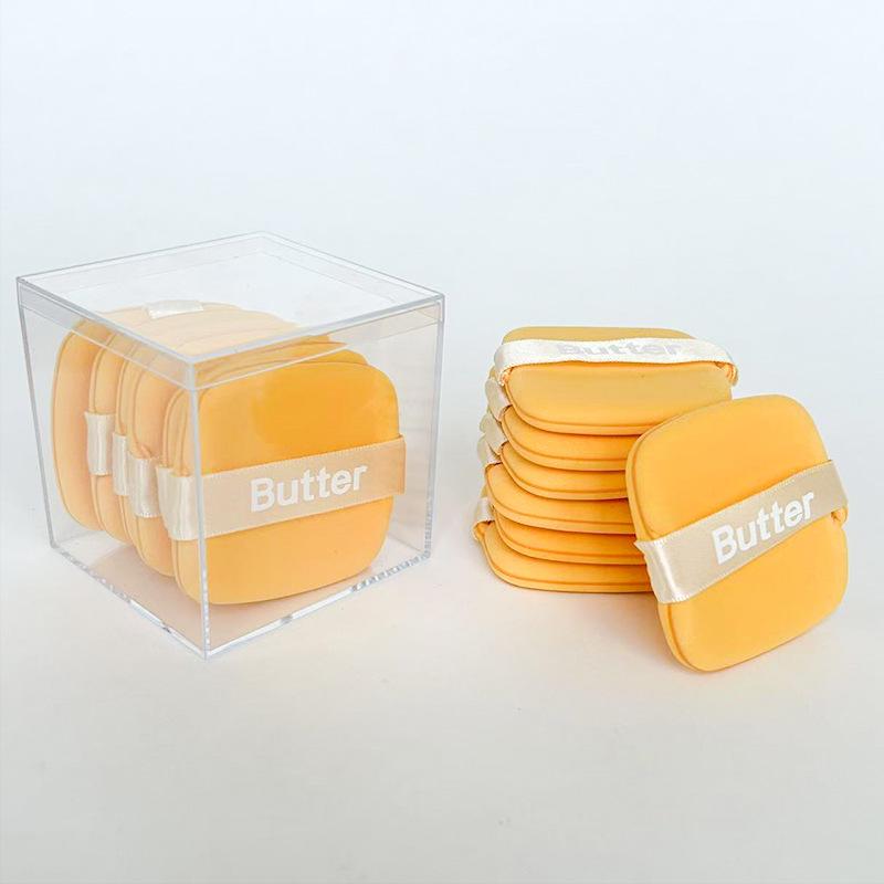 Butter Cookie Makeup Sponge Puff Ultra Soft Non-Absorbent Hygienic Blending Sponge for Liquid Powder Foundation Dry Wet Application Beauty Blender