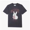 Ganni Women S ShorT Sleeve T ShirT Bunny Logo A1050061 252