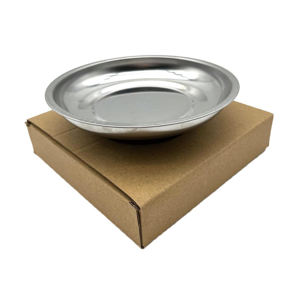 Magnetic Stainless Steel Bowl Set - 5-Piece Storage Plates in 3", 4", and 6" Sizes for Tools