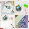 6pcs Diamond Painting Gift Card DIY 5D Rhinestone Embroidery Arts Cards Kits Diamond Painting Greeting Thank You Card for Adults