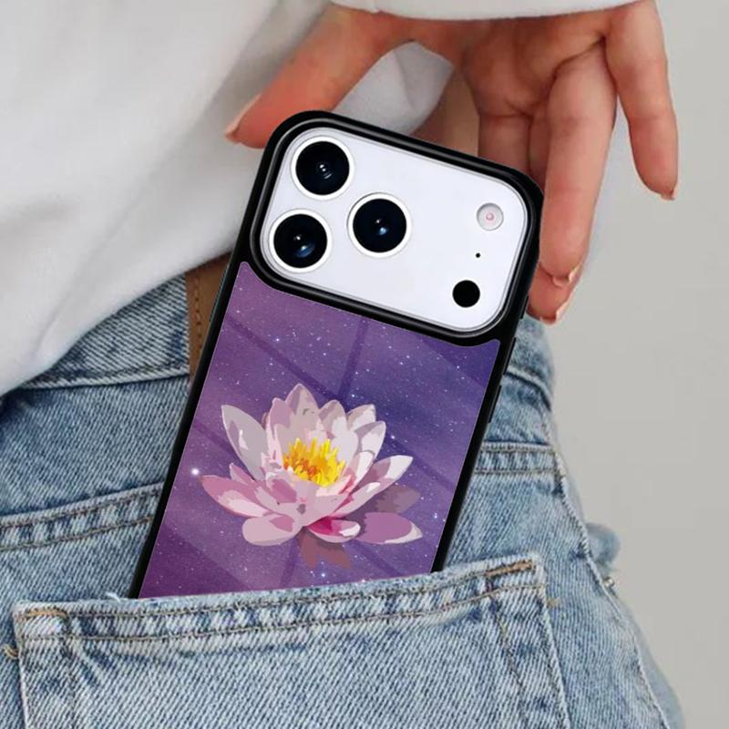 Lotus Flower Phone Case for iPhone 17ProMax 12 13 14 15 16e 17 Pro Max Plus Air Cover