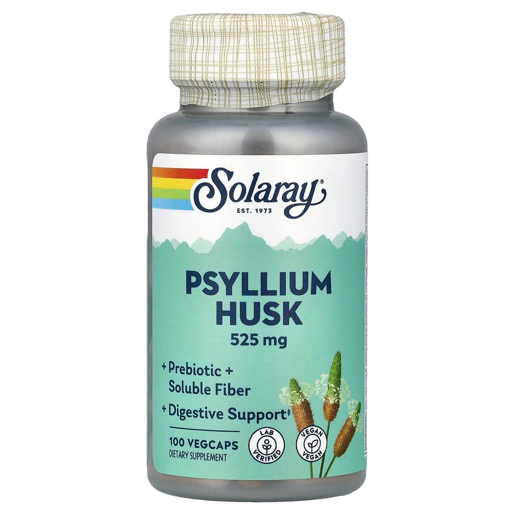 

Solaray Psyllium Husk 525mg Veggie Capsules, 100 Count