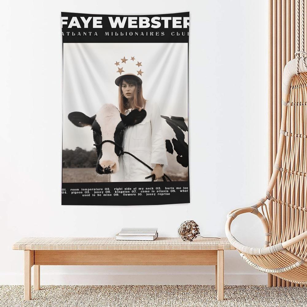 

American Singer Ffaye Webster Tapestry For Bedroom Living Room Outdoor Wall Decor Simple Stylish Art Piece Vertical Design 74x94cm(29x37in)