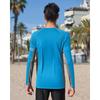 CHARMLEAKS Mens UPF 50+ Long Sleeve Rash Vest Quick Dry Rash Guards Surfing Swim Shirt