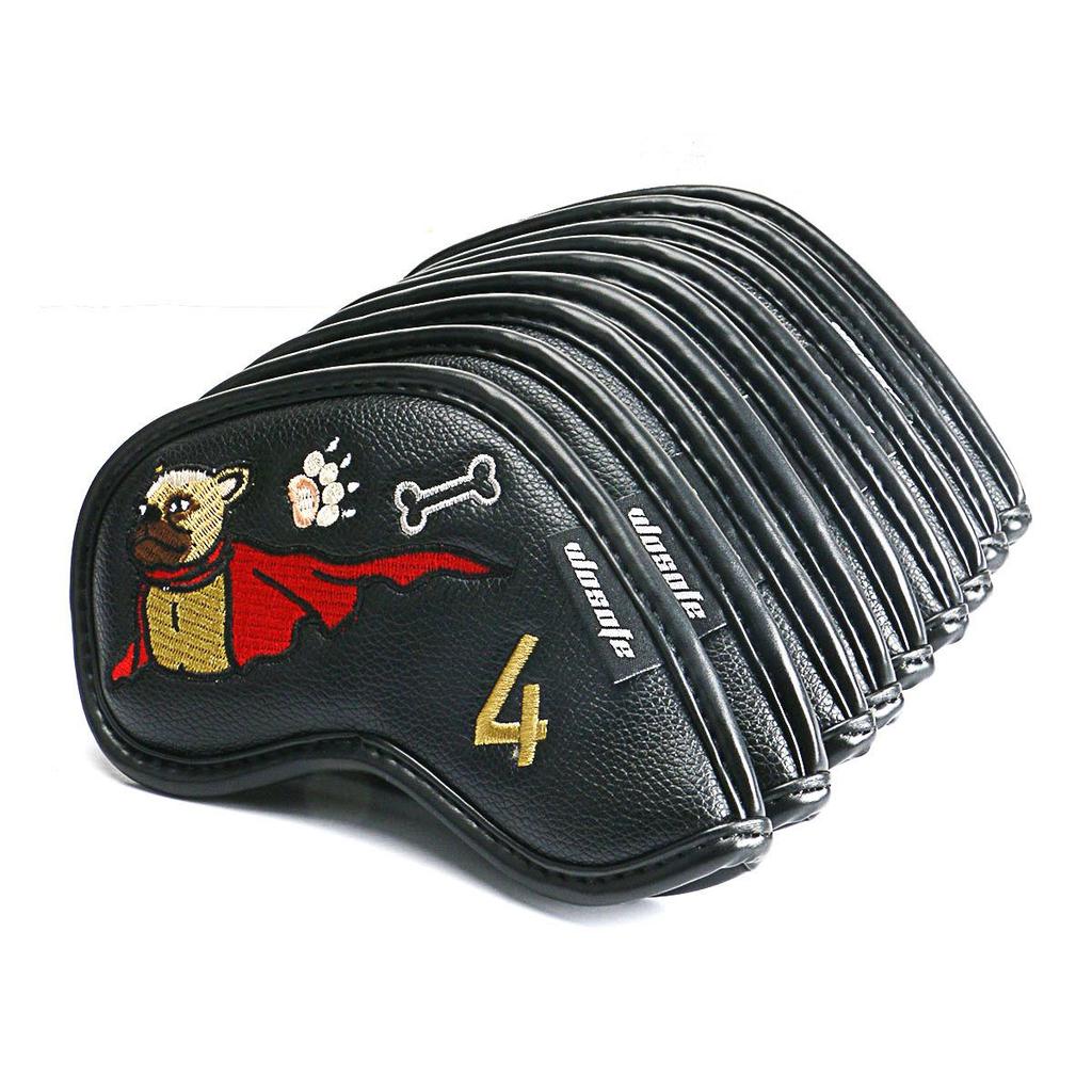 French Bulldog Golf Iron Headcover - PU Protective Cover, Cute Design