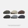 British Contrast Newsboy Hat Men's Spring Summer Denim Octagonal Cap Retro Painter Beret
