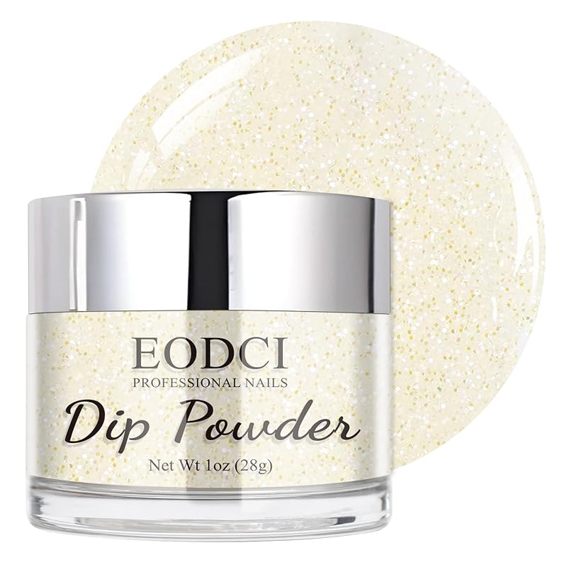 Green Glitter Glitter Nail Dip Powder, Dipping Powder - No Needed Nail Lamp Curing - Long Lasting Nail Manicure Colors - Nail Color for Professionals