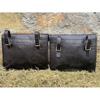 13" ručně vyrobená černá kožená brašna na motorku Saddle Bags sada dvou brašen Cyklistická taška Taška na kolo Best for Him/He