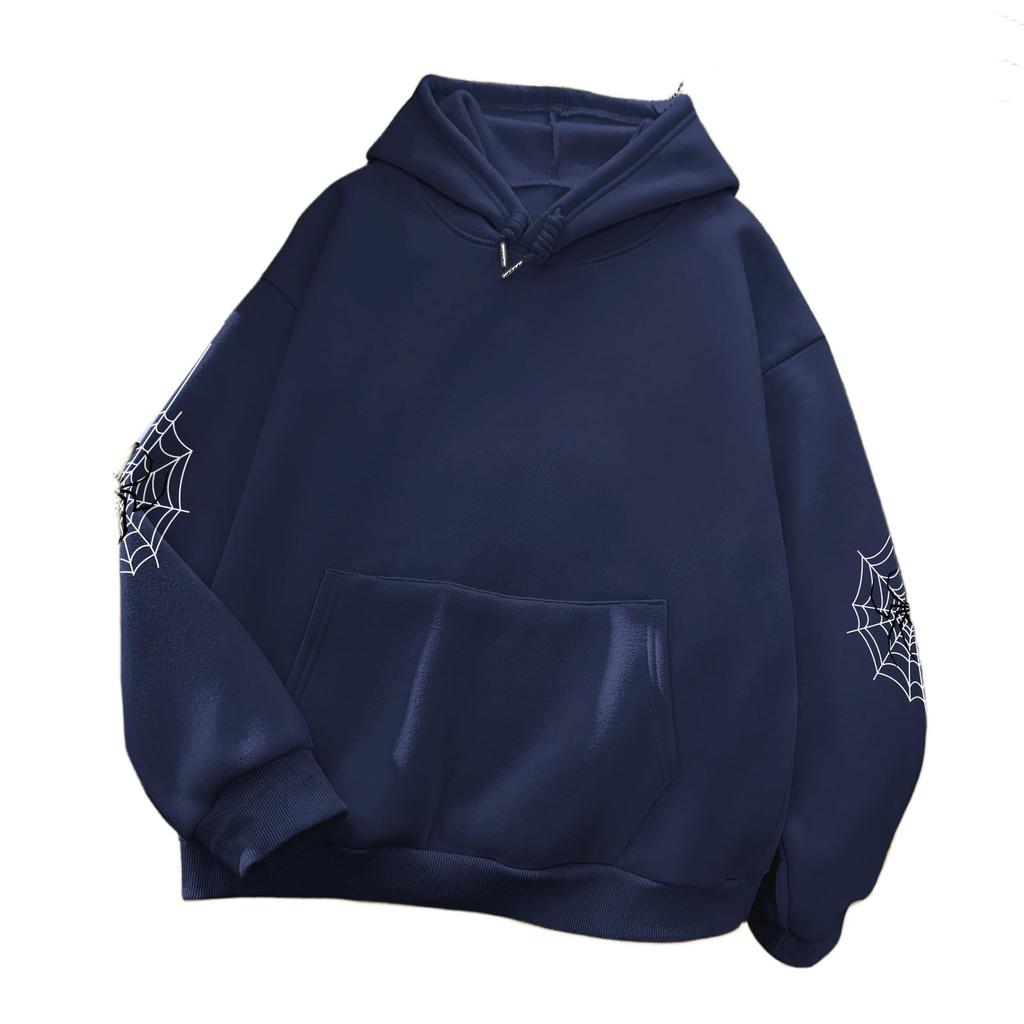 Women's Halloween Print Zip-Up Hoodie Long Sleeve Sweatshirt for