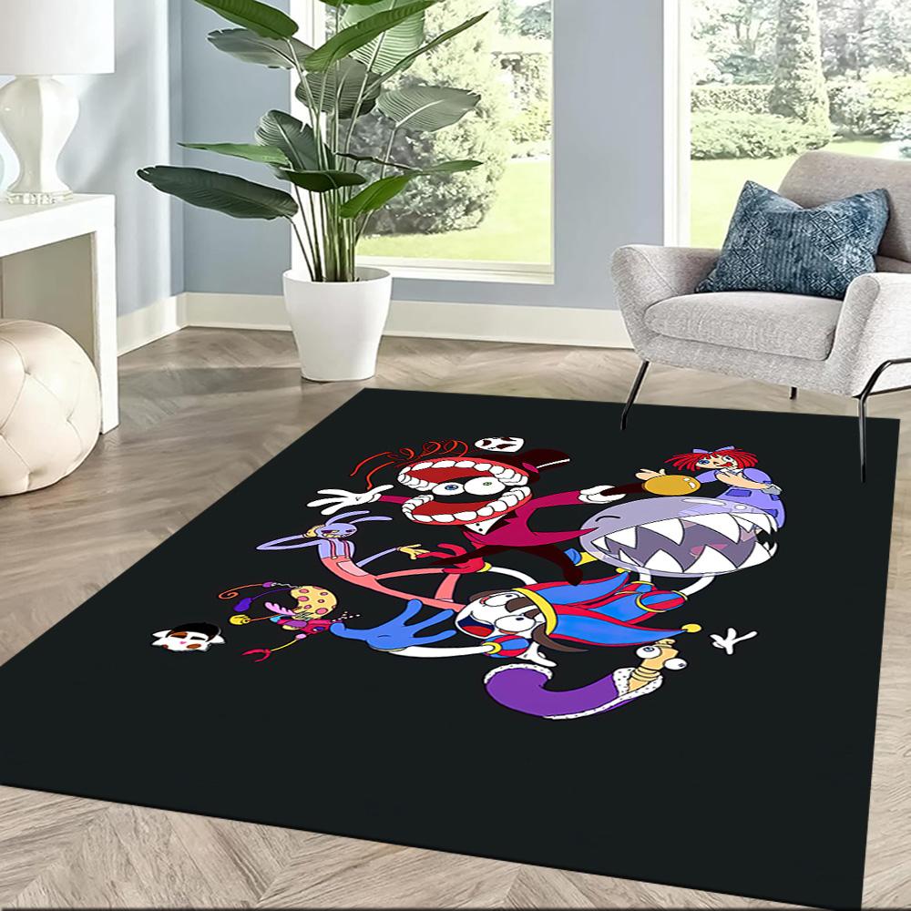 Digital Circus Floor Mat Suitable For Decorate Room Kitchen Outdoor Playrooms Antislip Carpet Anime Office Decor