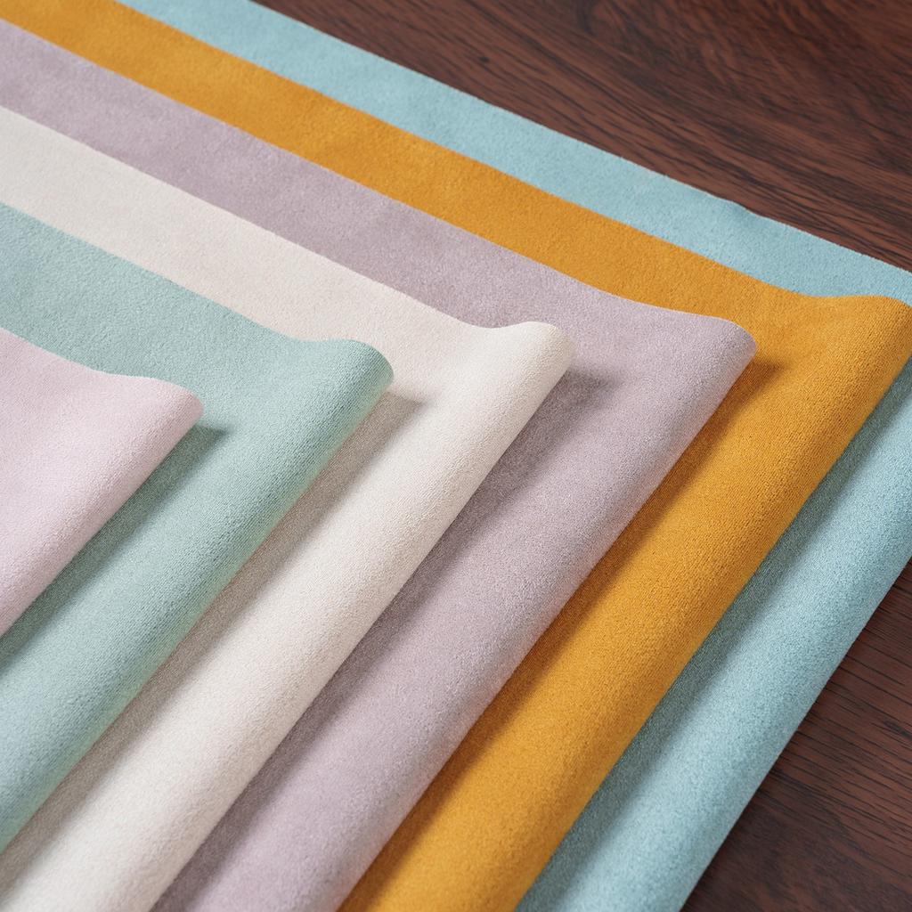 Suede Knitted Air Layer Fabric Brushed Elasticity High Quality Soft Smooth Delicate for Sewing Clothes 860g/m