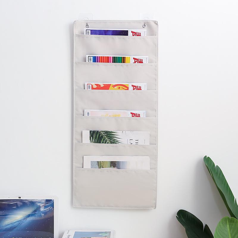 Document Hanging Storage Bag Oxford Cloth Storage Pocket Chart Hanging File Folding Holder Cascading Fabric Organizer For Office
