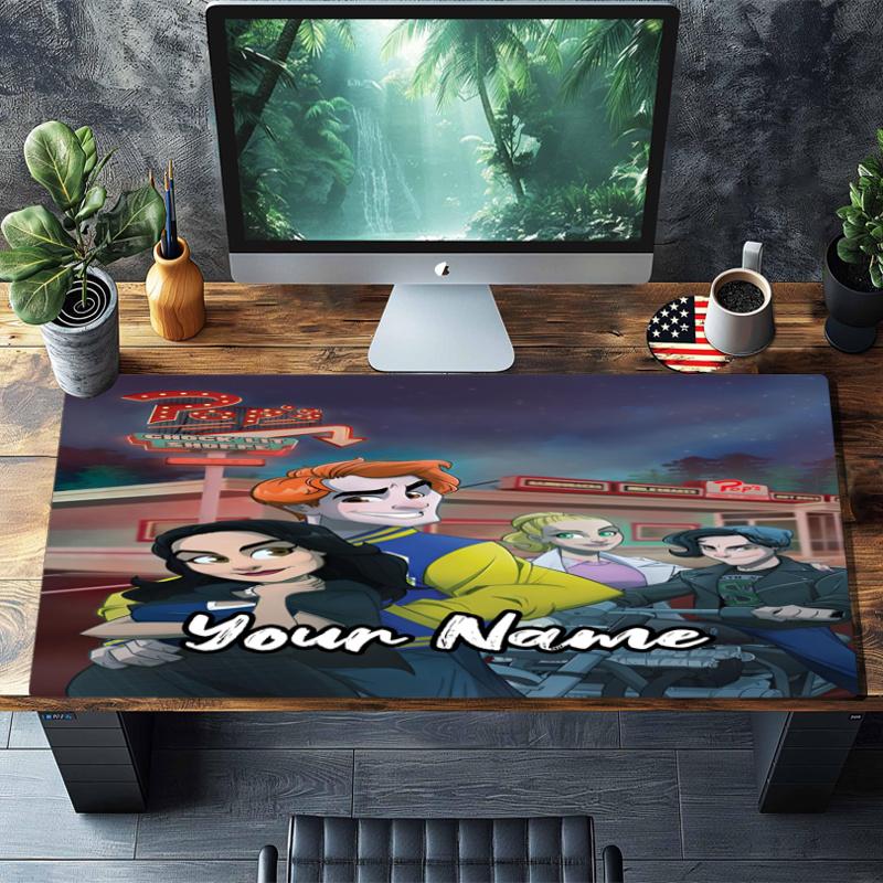 Custom Name Riverdale Theme Mouse Pad, Non Slip Rubber Base, Multifunctional Office & Home Decor, Perfect for Workspace Personalization.