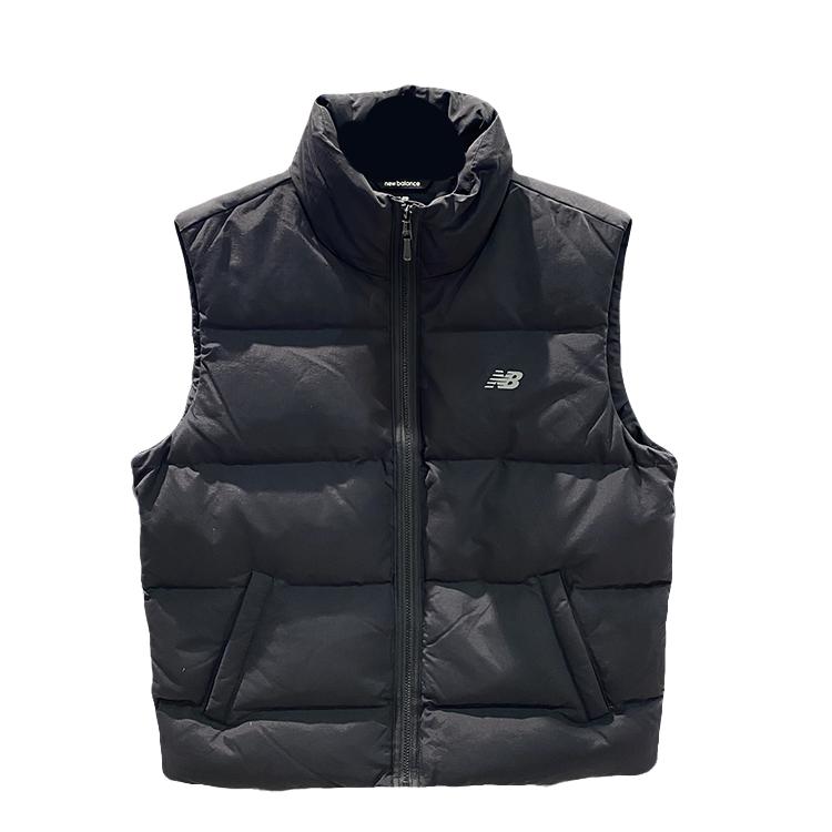 New Balance Down Vests Men s Black Stand Collar Moderate Other AMV53359-BK M