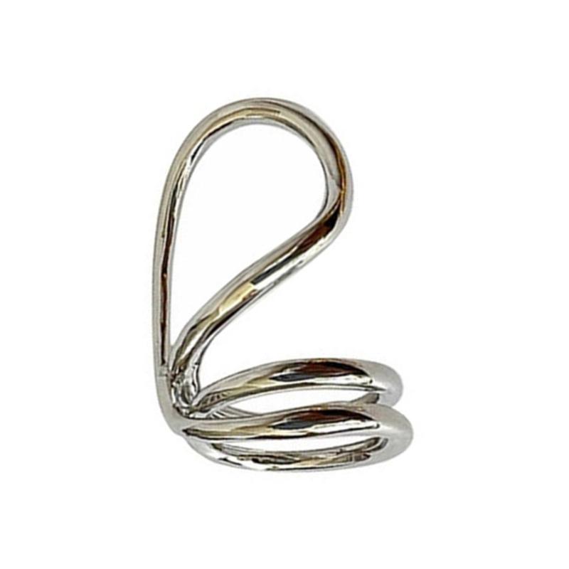 Elegant Abstract Rings Fashion Finger Rings Hollow Rings Copper Texture Perfect for Art Lovers and Trendsetters Present