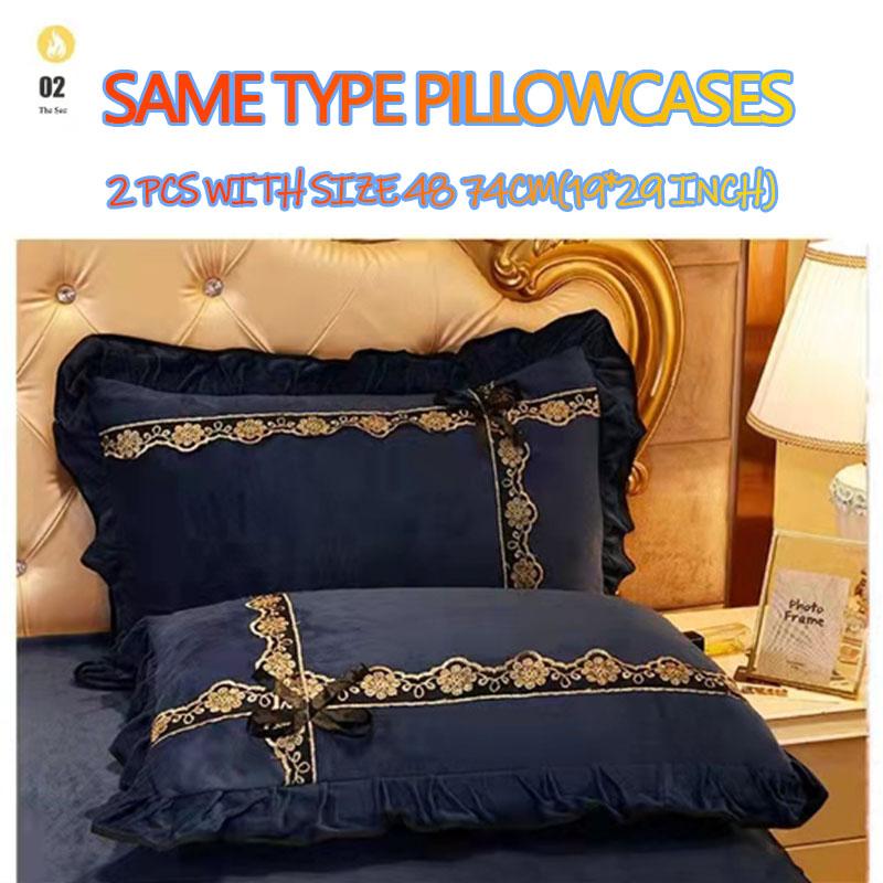 Luxury Bedspread On The Bed European Style Wedding Bed Sheet Lace Bed Skirts Queen Size Crystal Velvet King Size Home Textiles