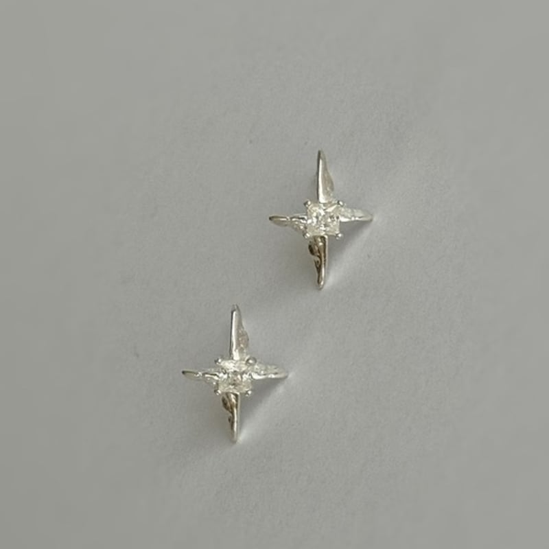 THE BORING Moissanite Star Earrings