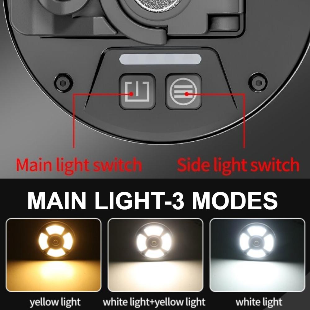 Newest EDC Multifunctional Camping Light with Multiple Light Sources Outdoor RGB Atmosphere Light Portable Hat Clip Hook Magnet