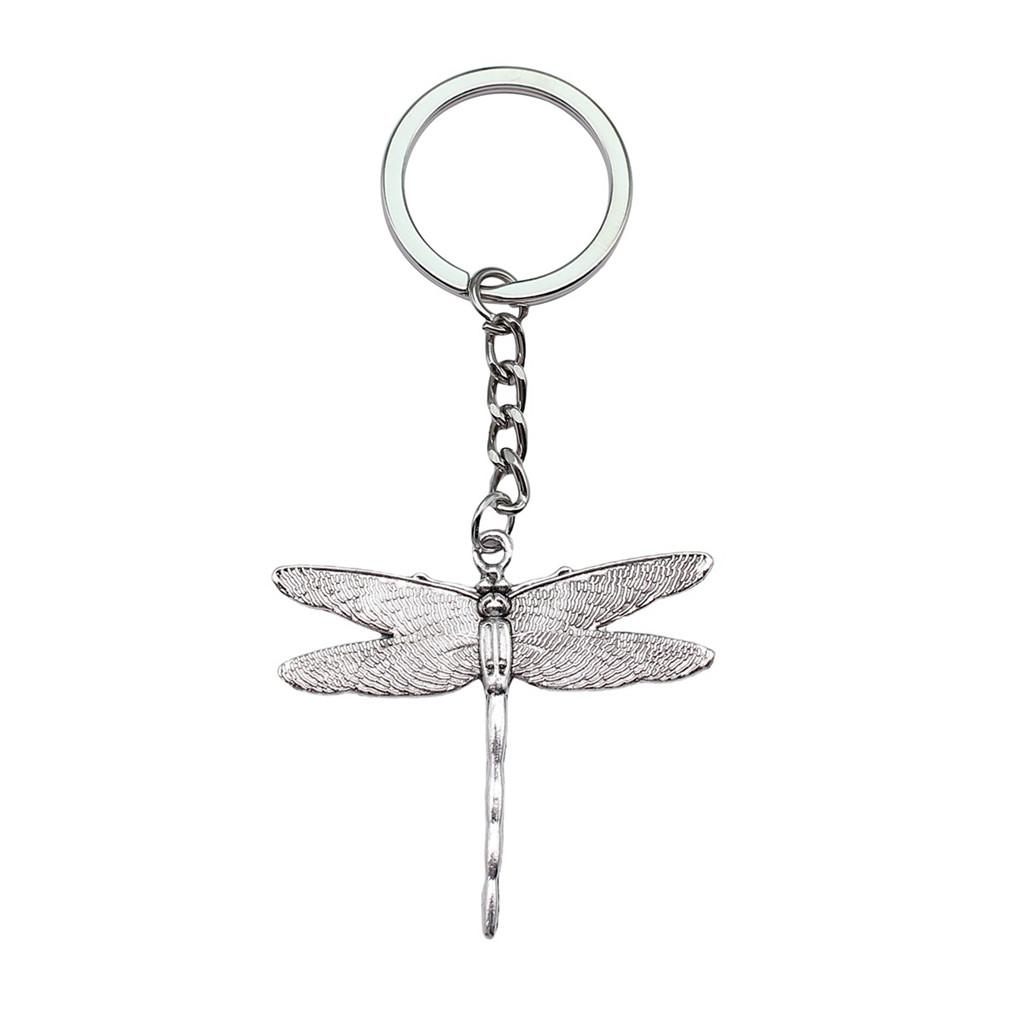 Breloc cu Charm Libelulă și Albină Pandantive Fluture Inel pentru Chei Inel de 28mm