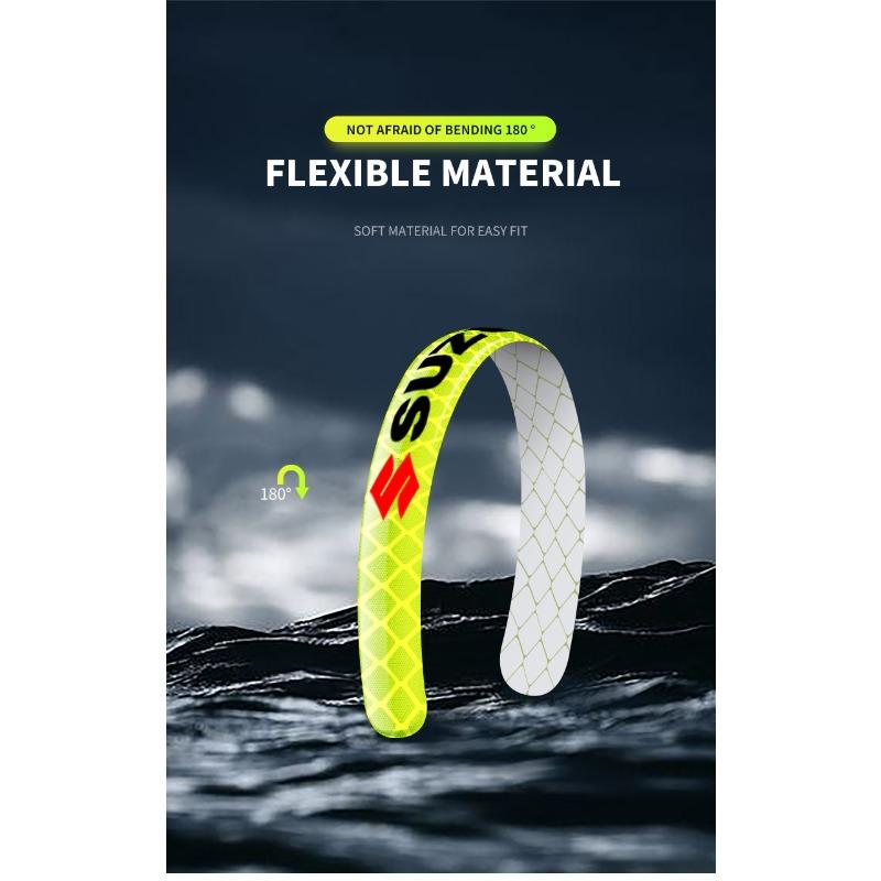 Car Wheel Tire Rim Hub Reflective Luminous Emblem Sticker Car Styling For Suzuki DZire IGNIS Grand Swift Jimny Vitara Baleno SX4 GW250 Splash Swace